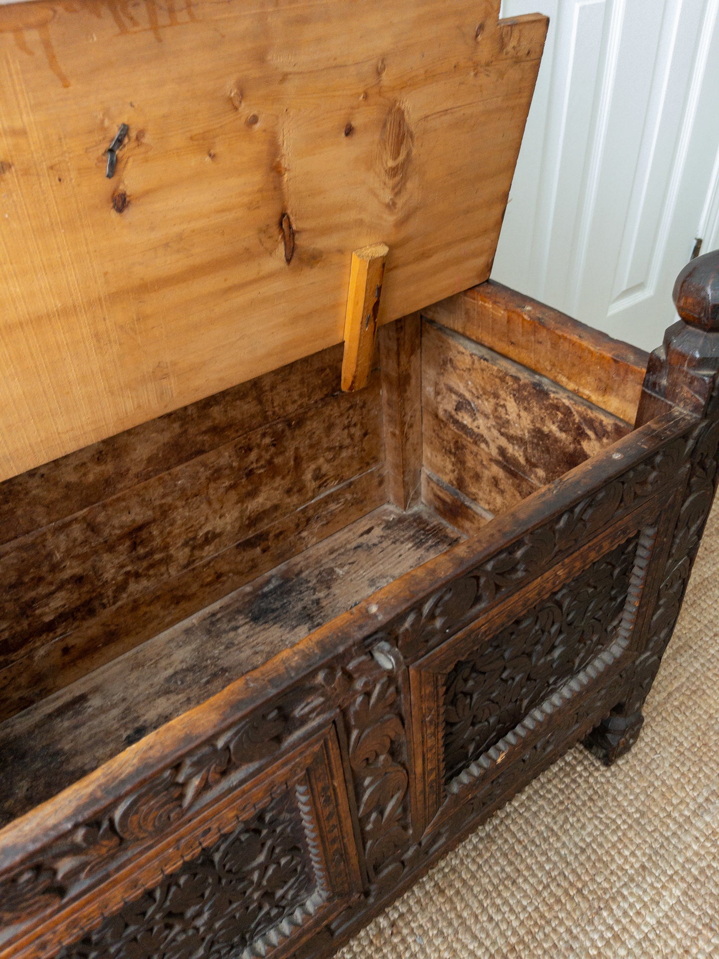 Antique carved chest