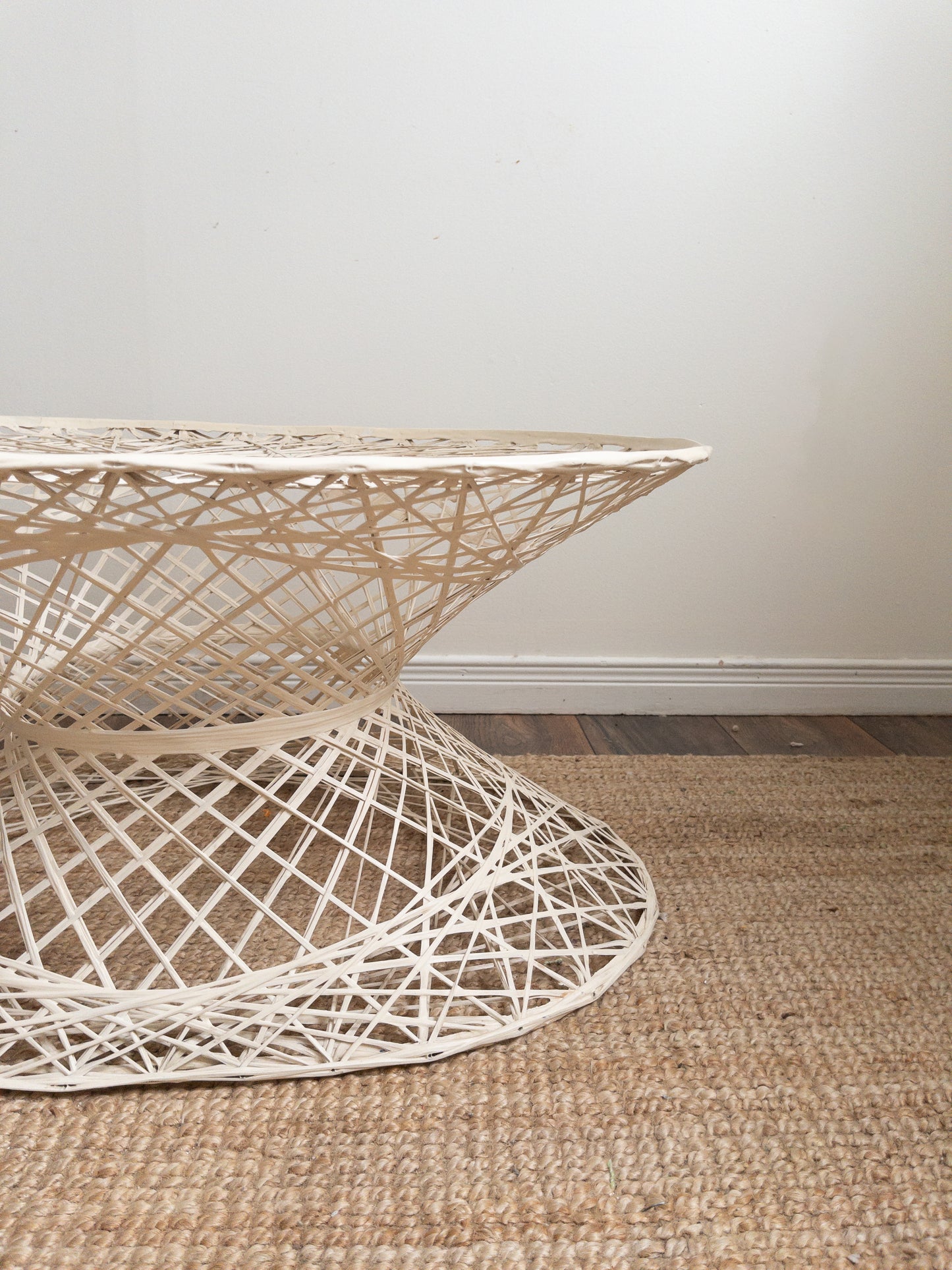 Spun fibreglass side table