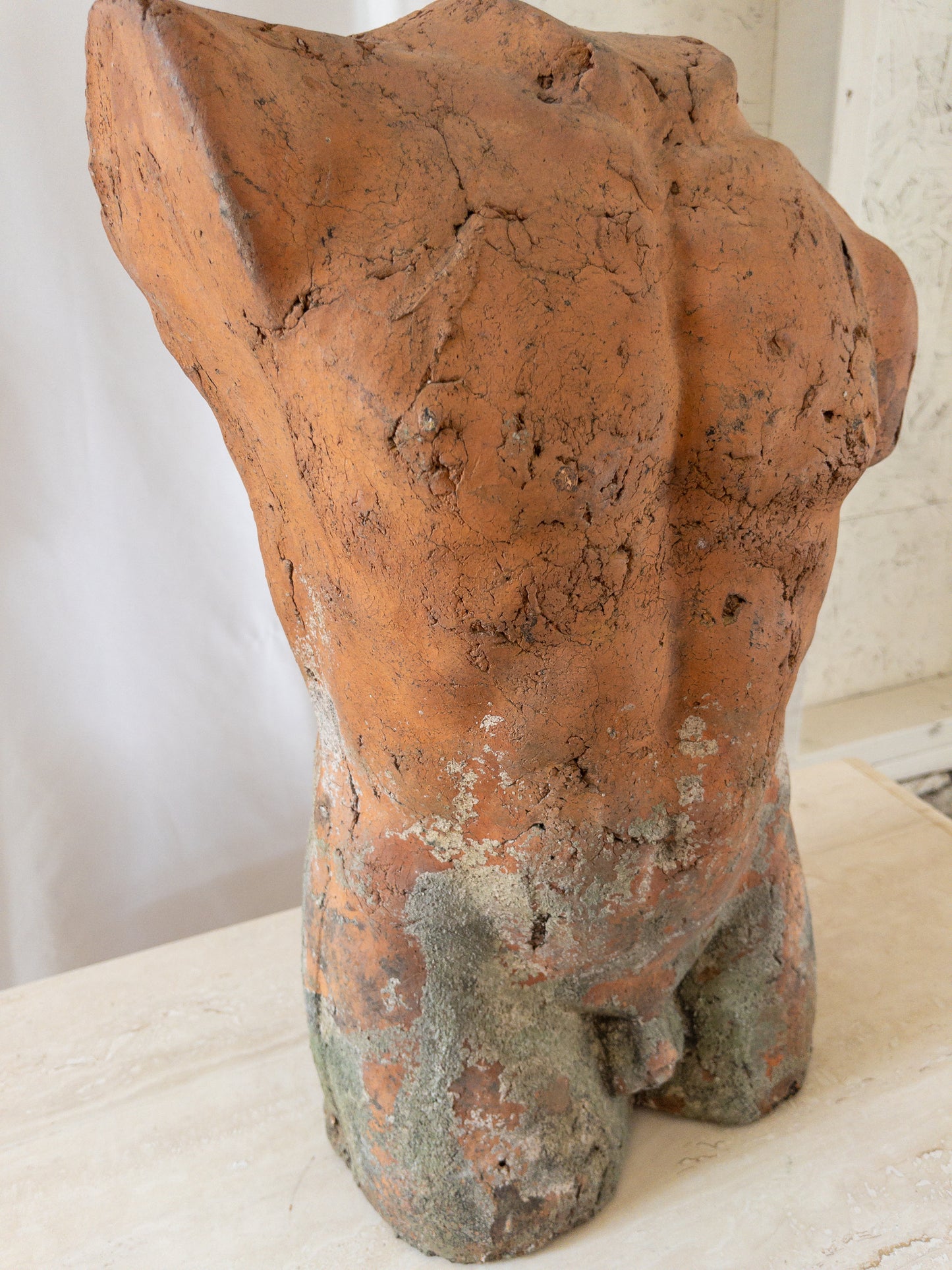 Large clay torso