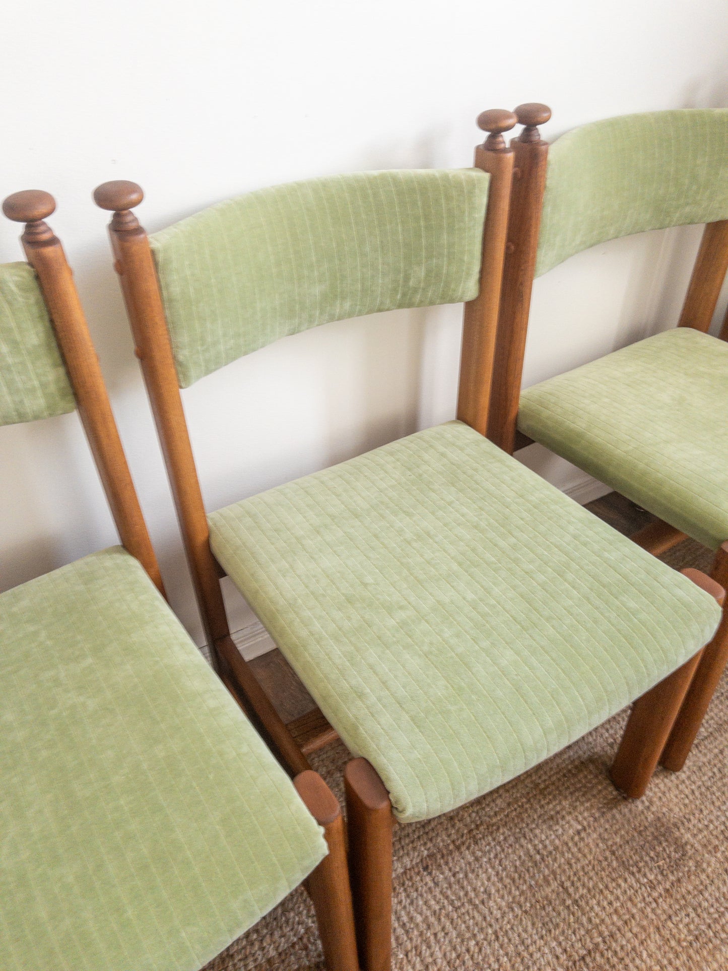 Vintage oak dining chairs