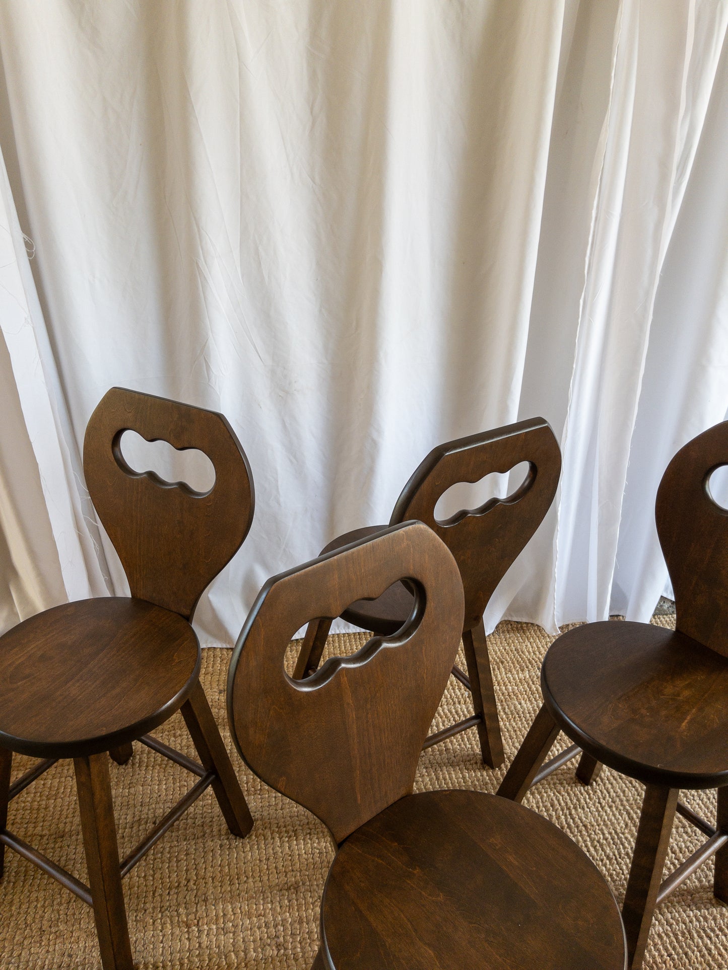 carved wood chairs