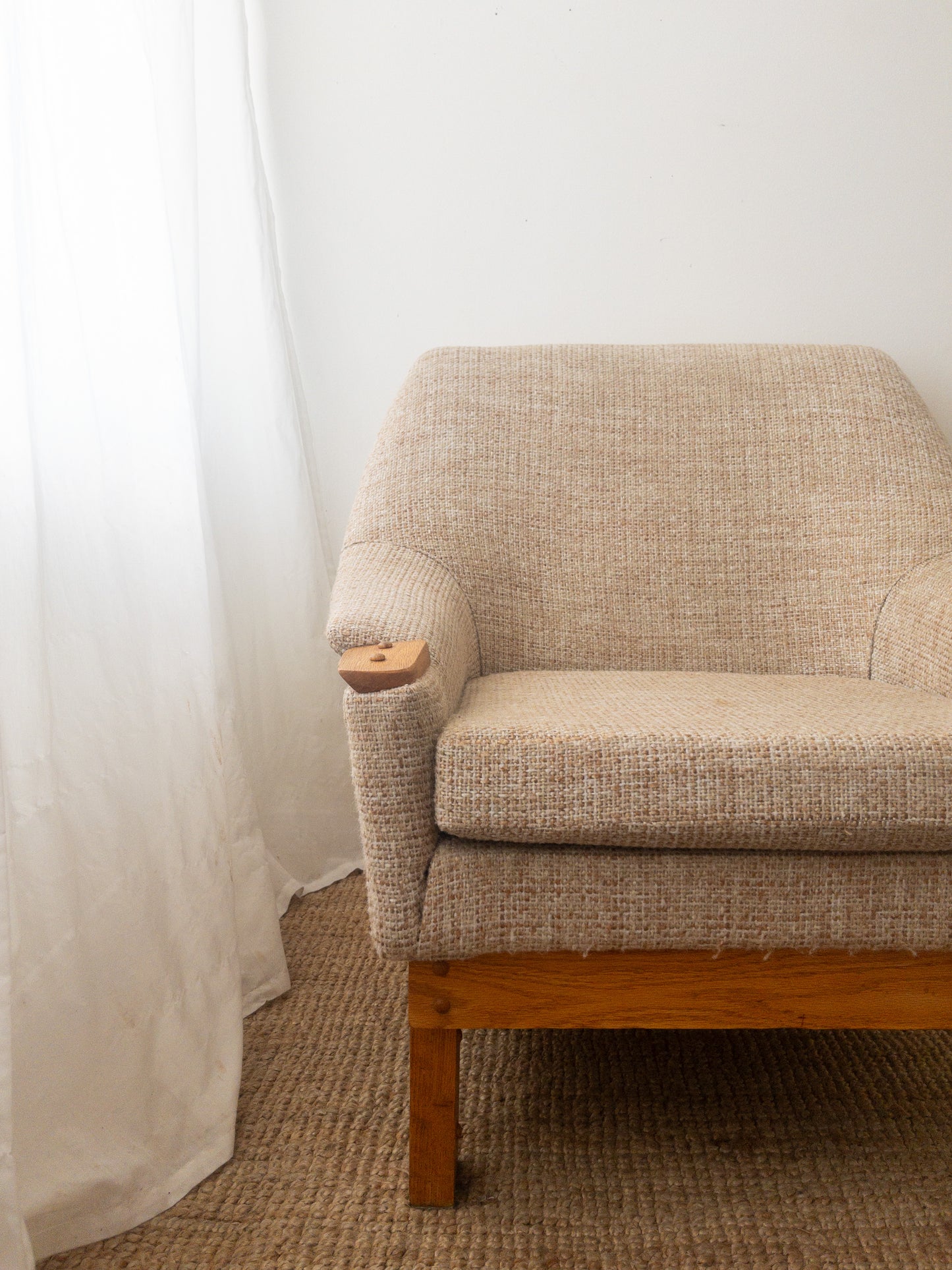 Mid Century tweed armchair