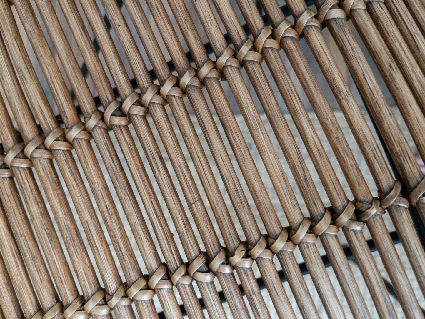 50s iron and rattan chair set