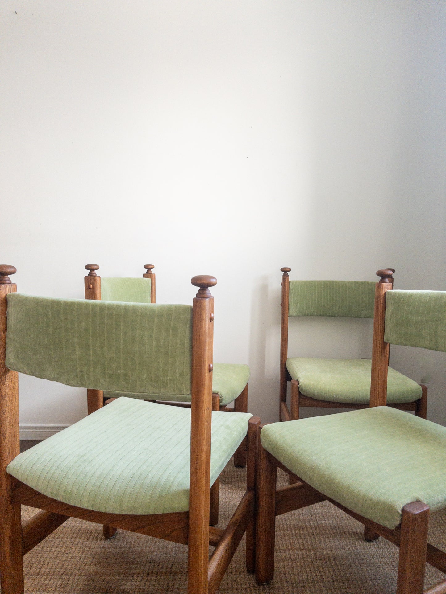 Vintage oak dining chairs