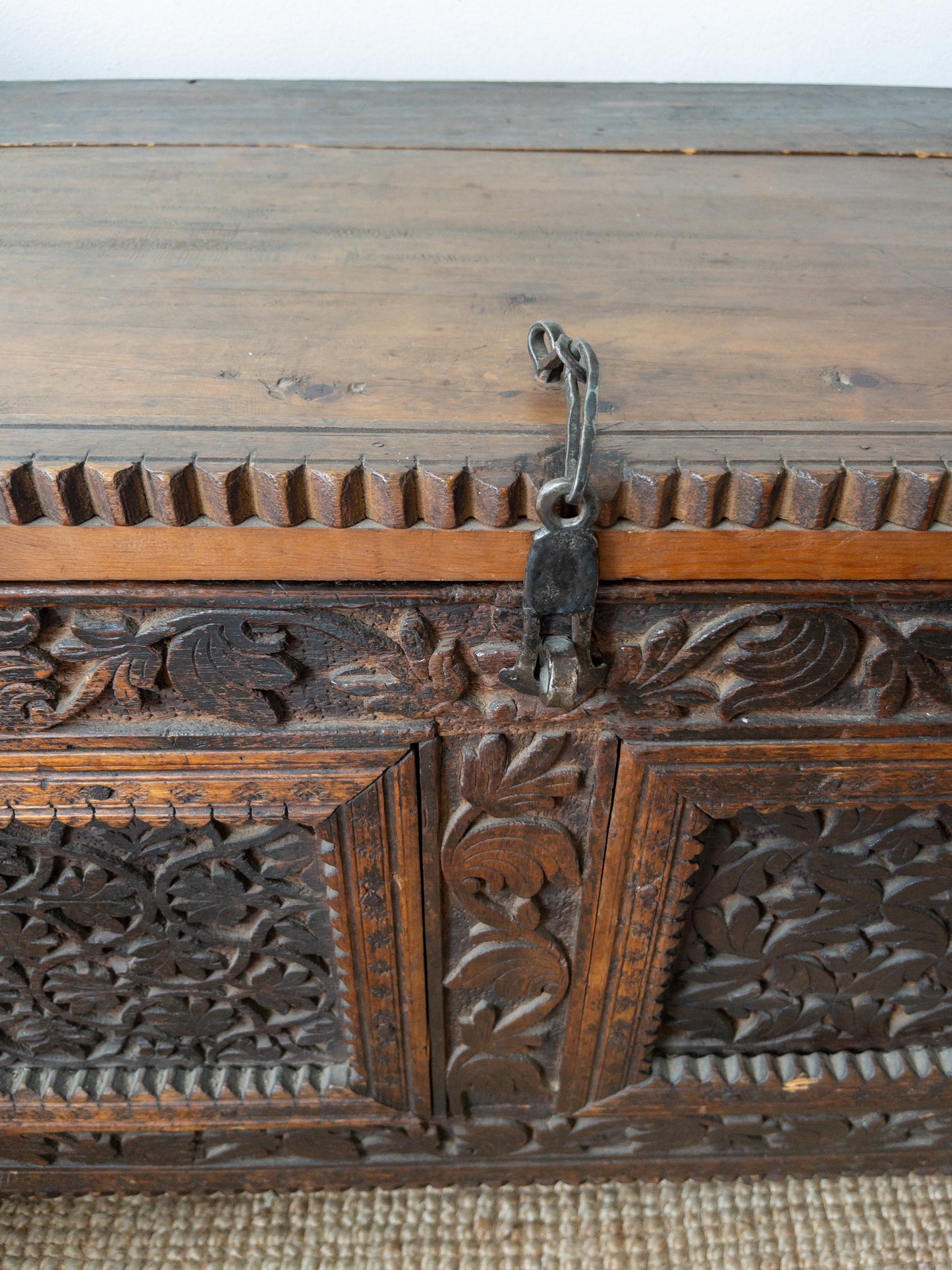 Antique carved chest