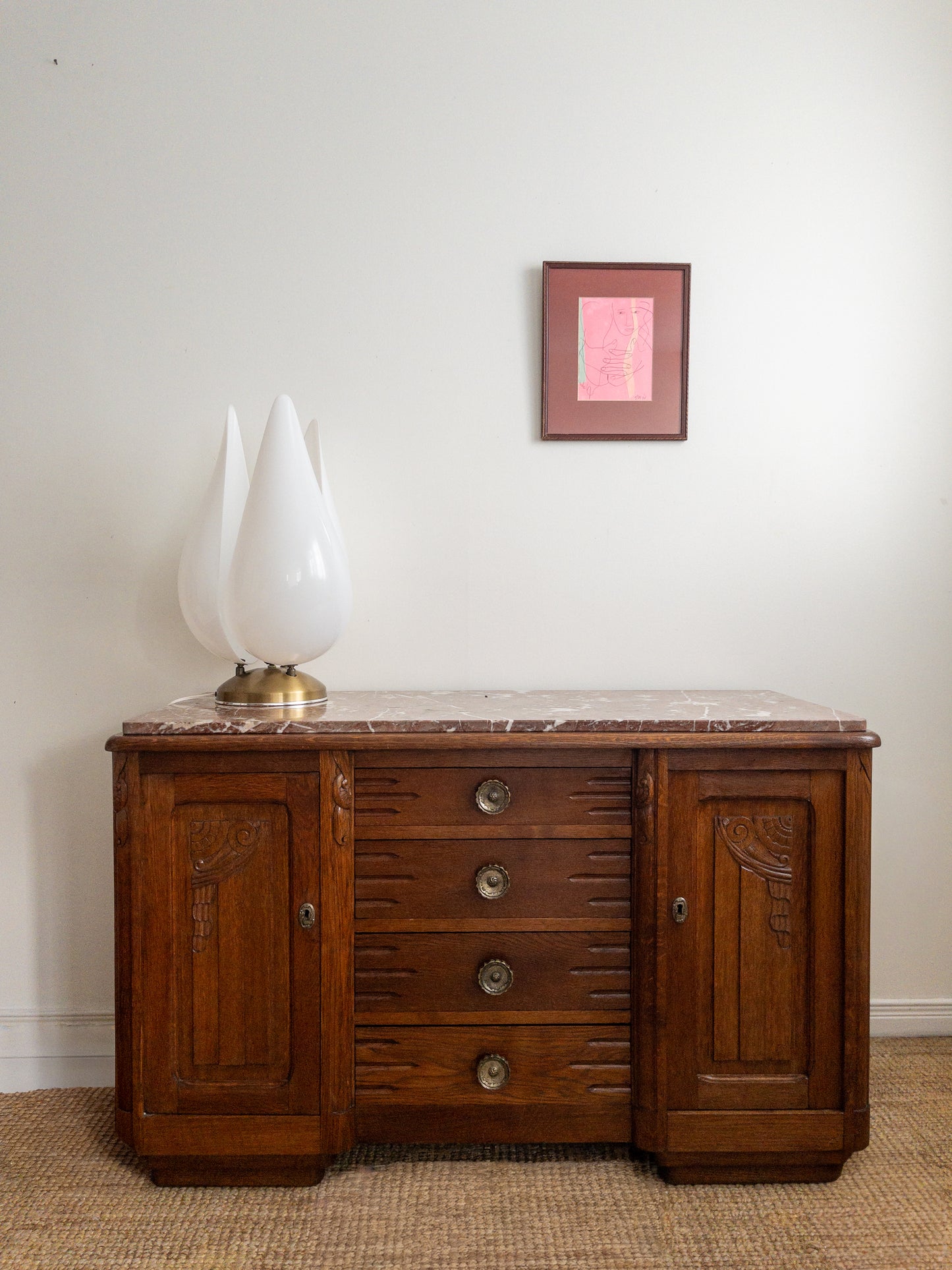 30s oak sideboard