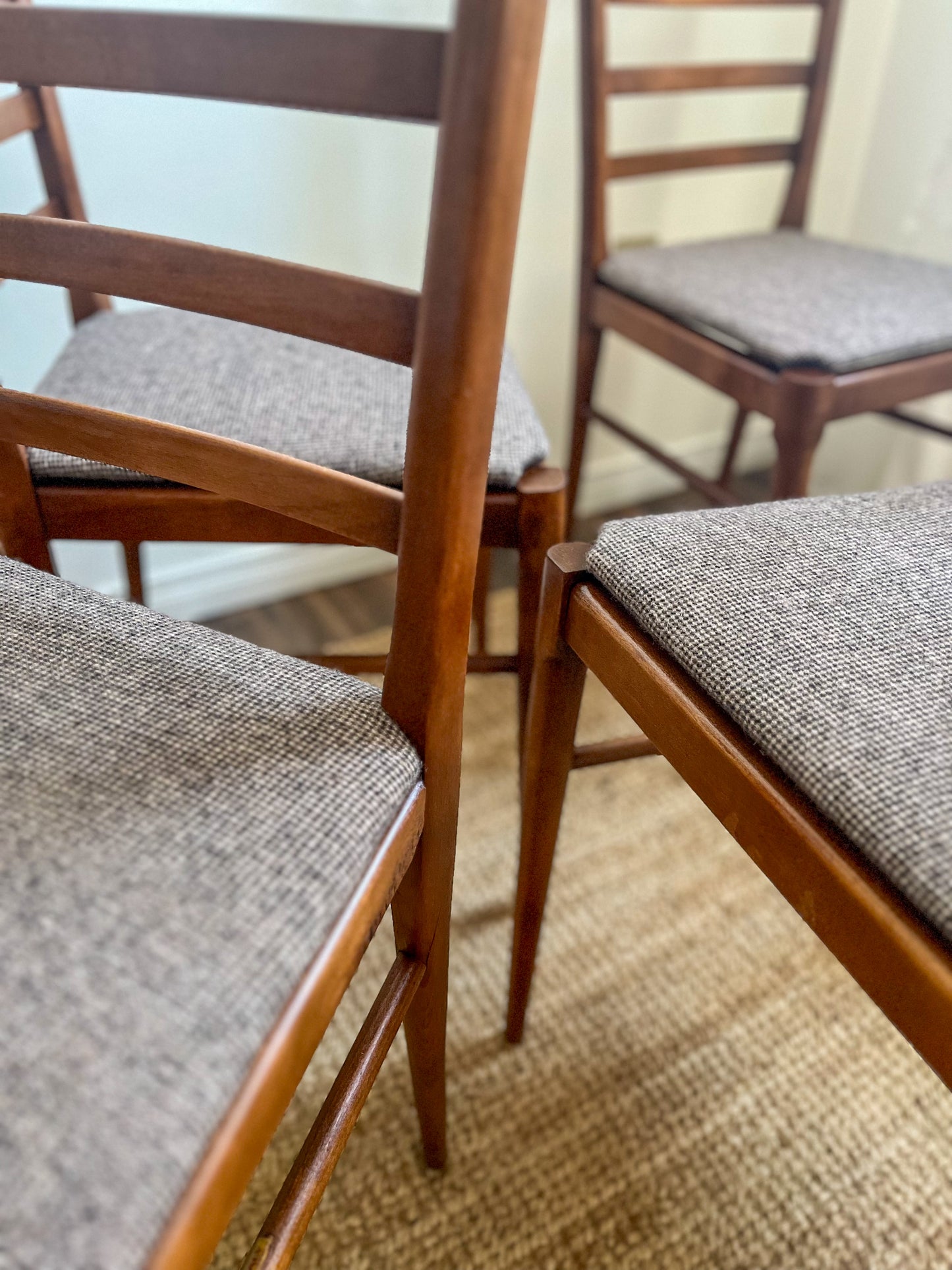 Italian Ladder back dining chairs