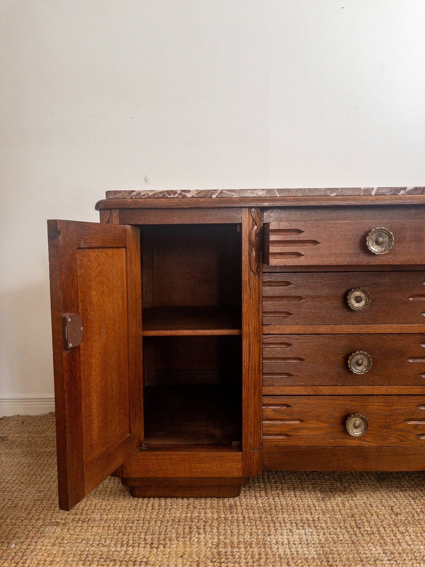 30s oak sideboard