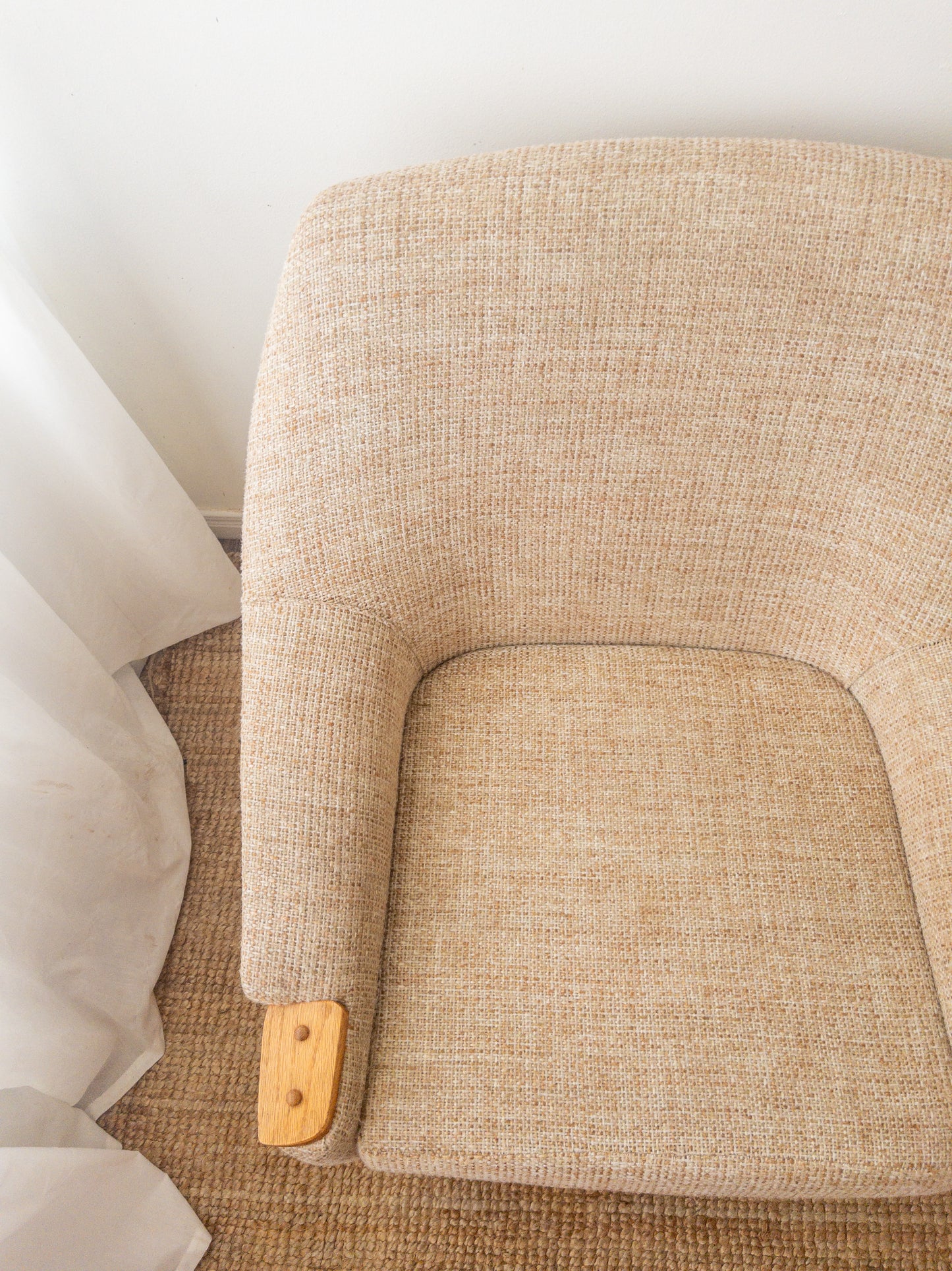Mid Century tweed armchair