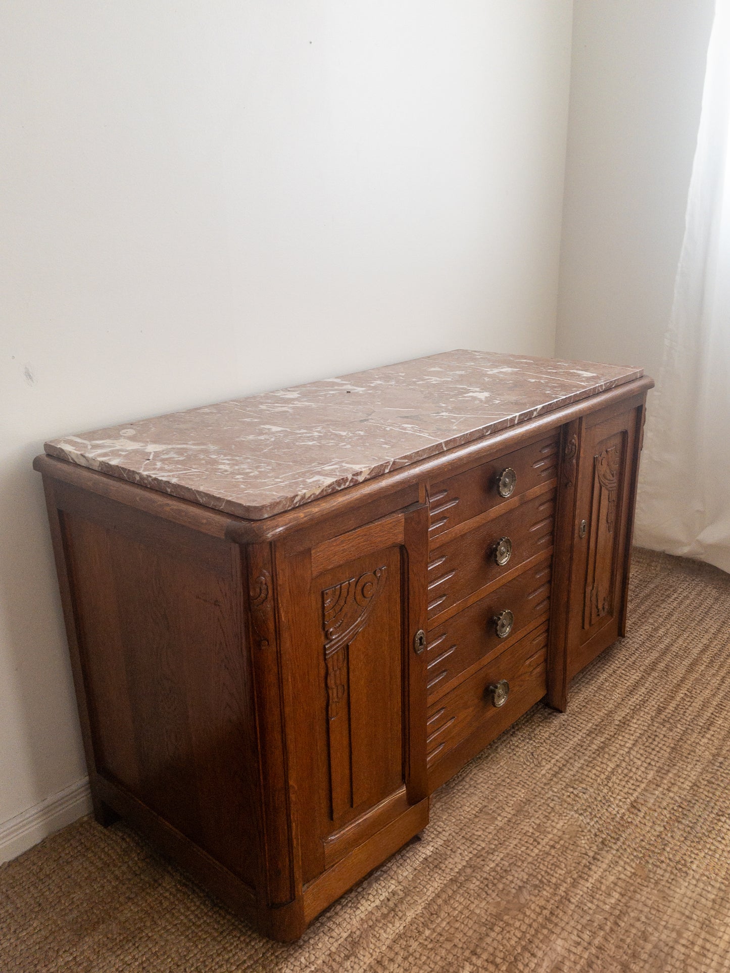 30s oak sideboard