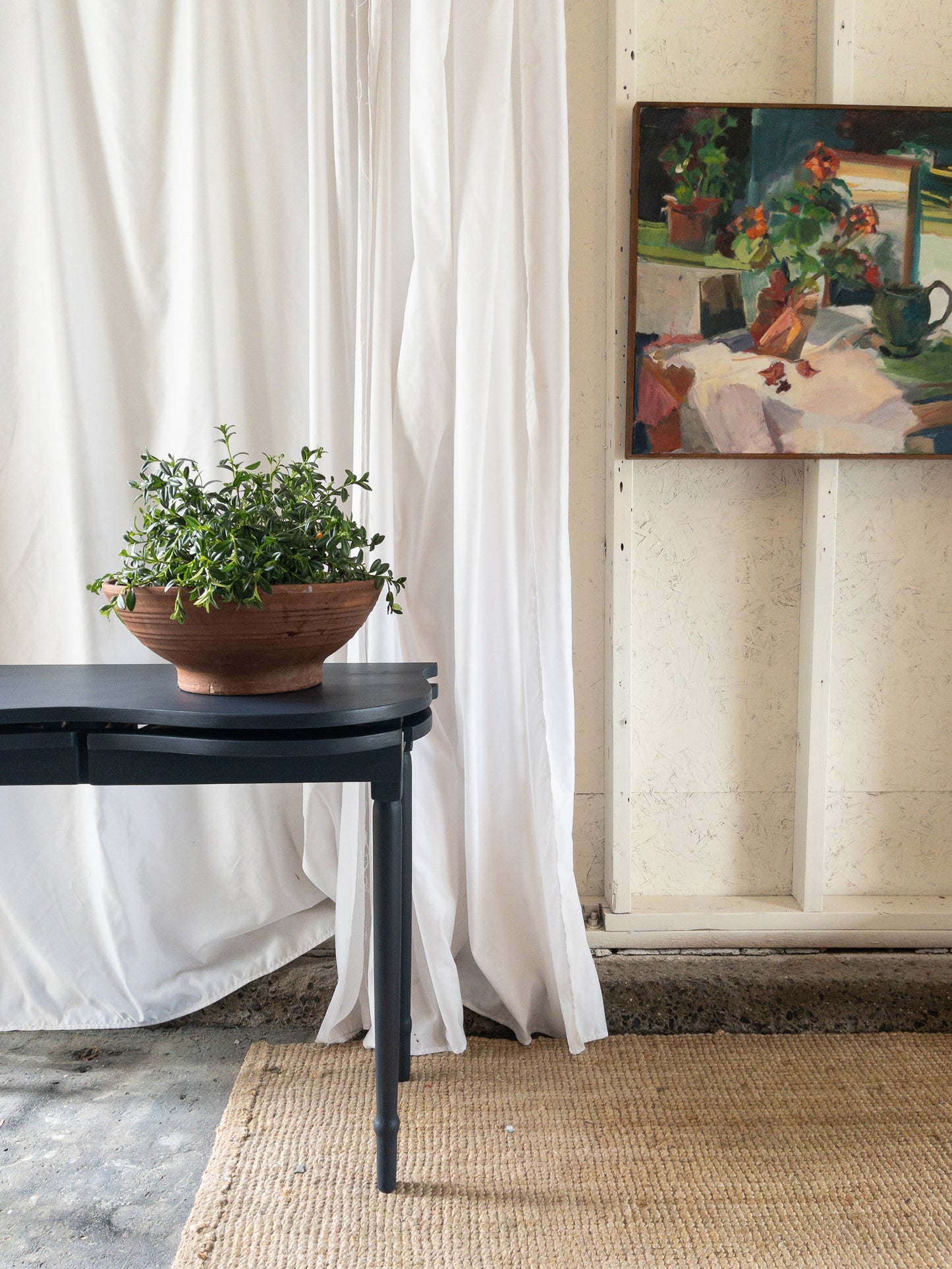 Kidney console table
