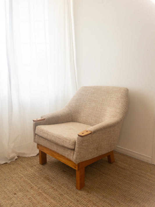 Mid Century tweed armchair