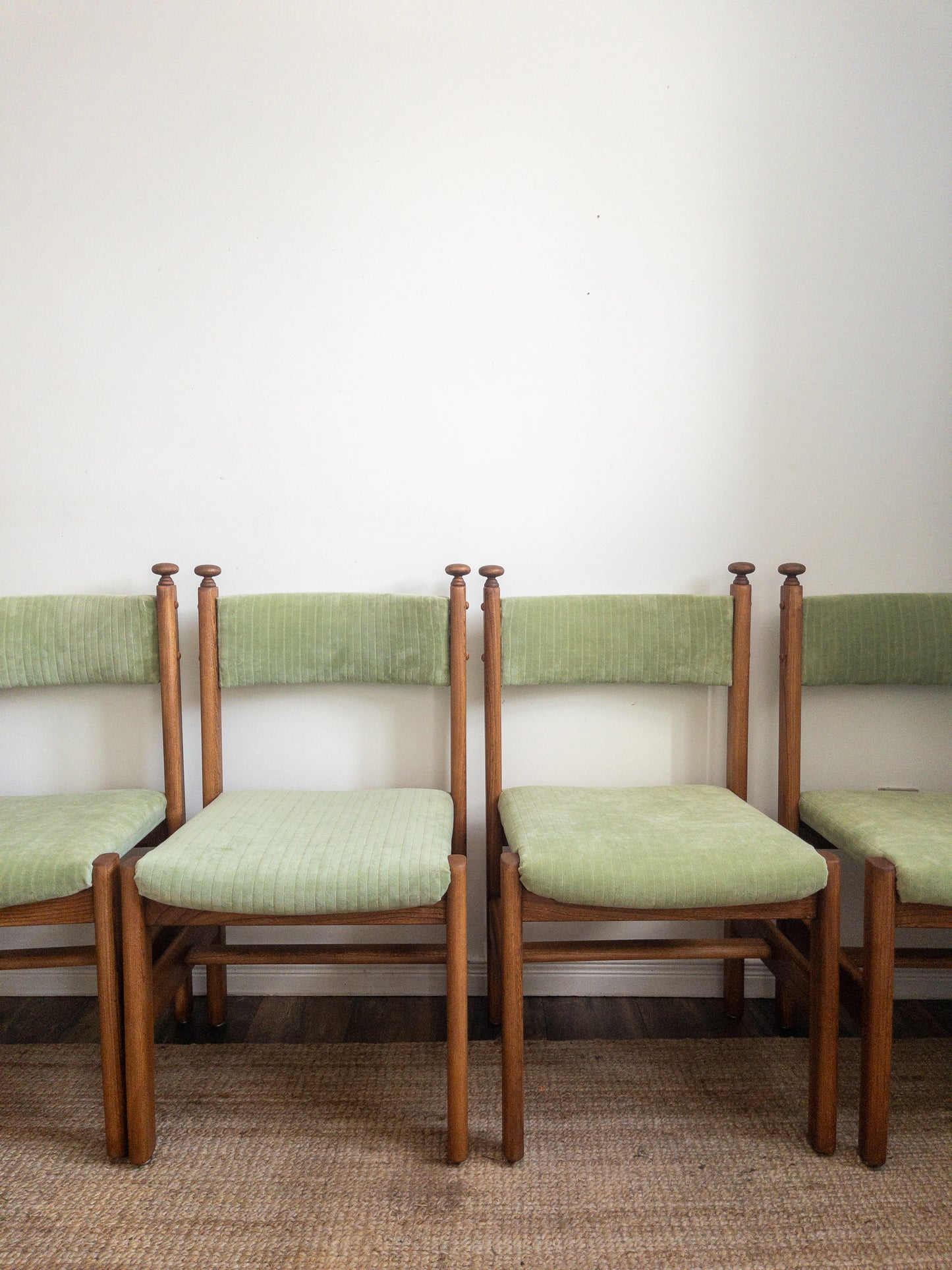 Vintage oak dining chairs