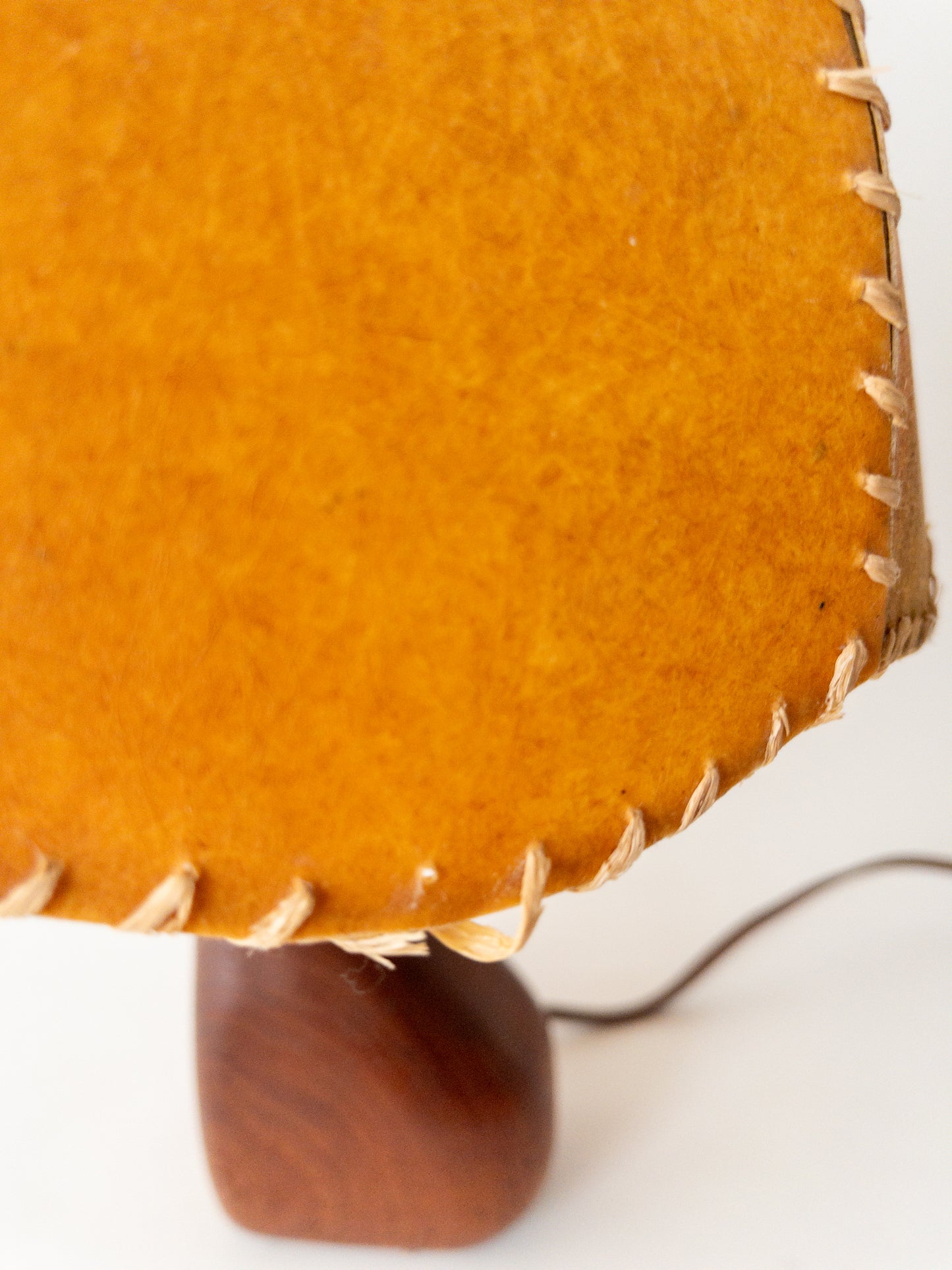 Mid century wood lamp