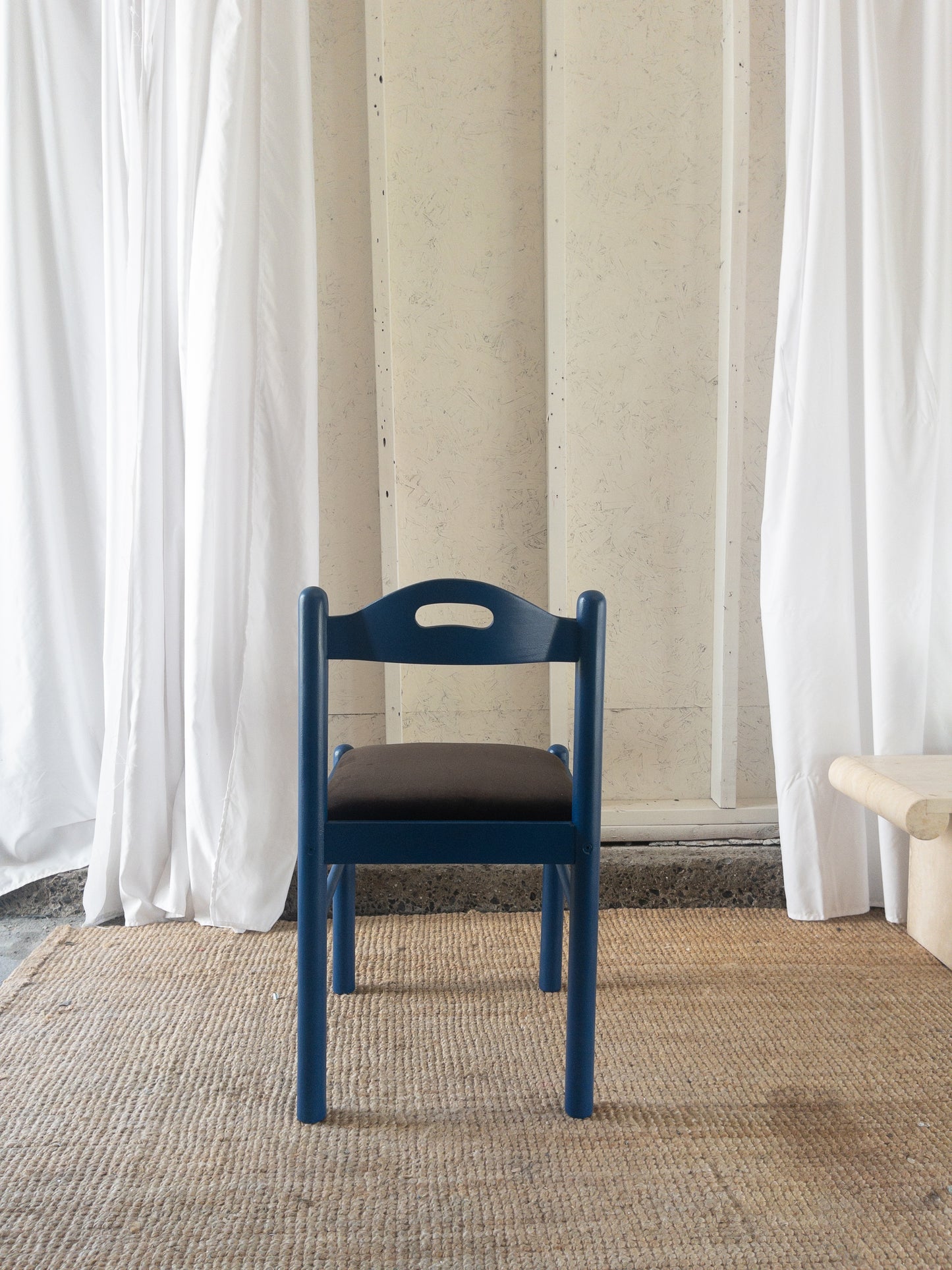 Electric blue dining chairs