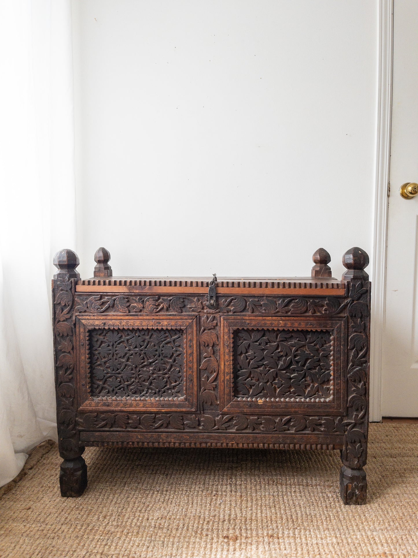Antique carved chest
