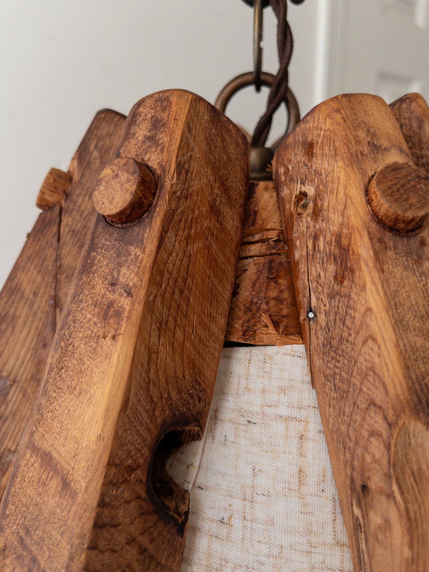 Cedar folk floor lamp