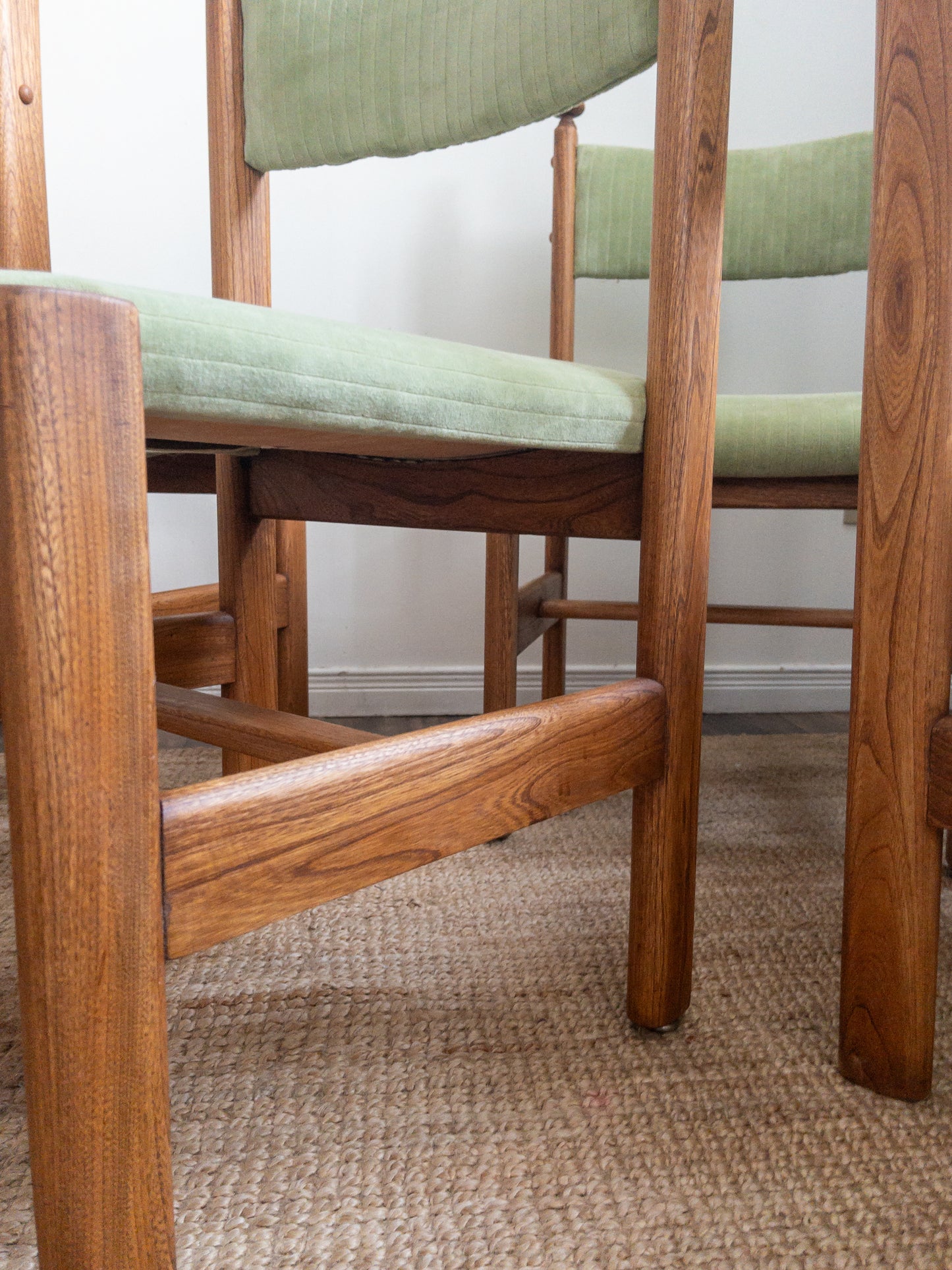 Vintage oak dining chairs