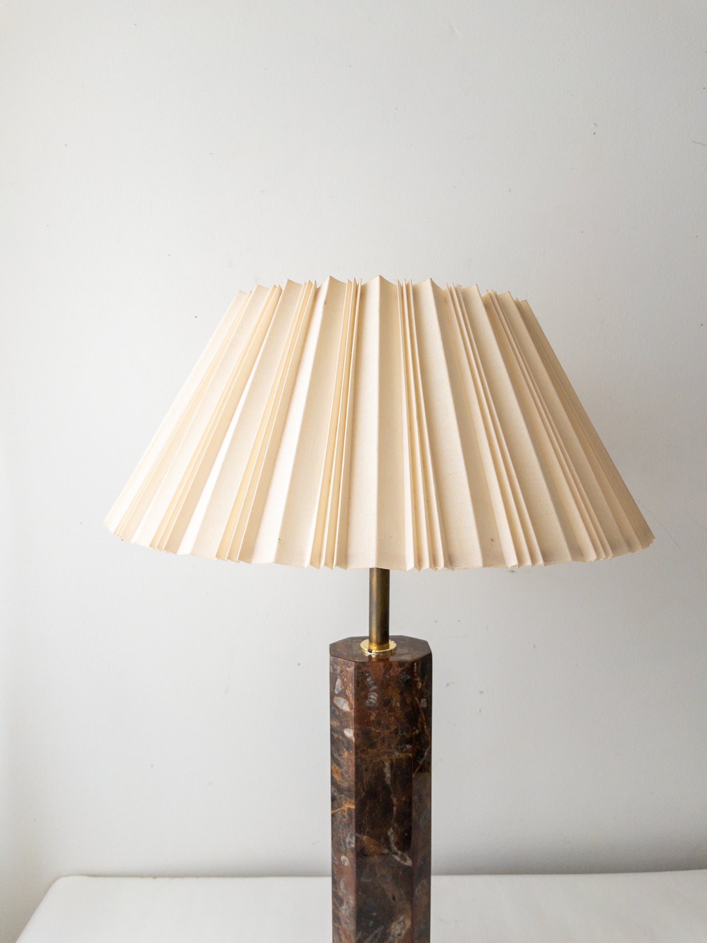 Fossil stone lamp