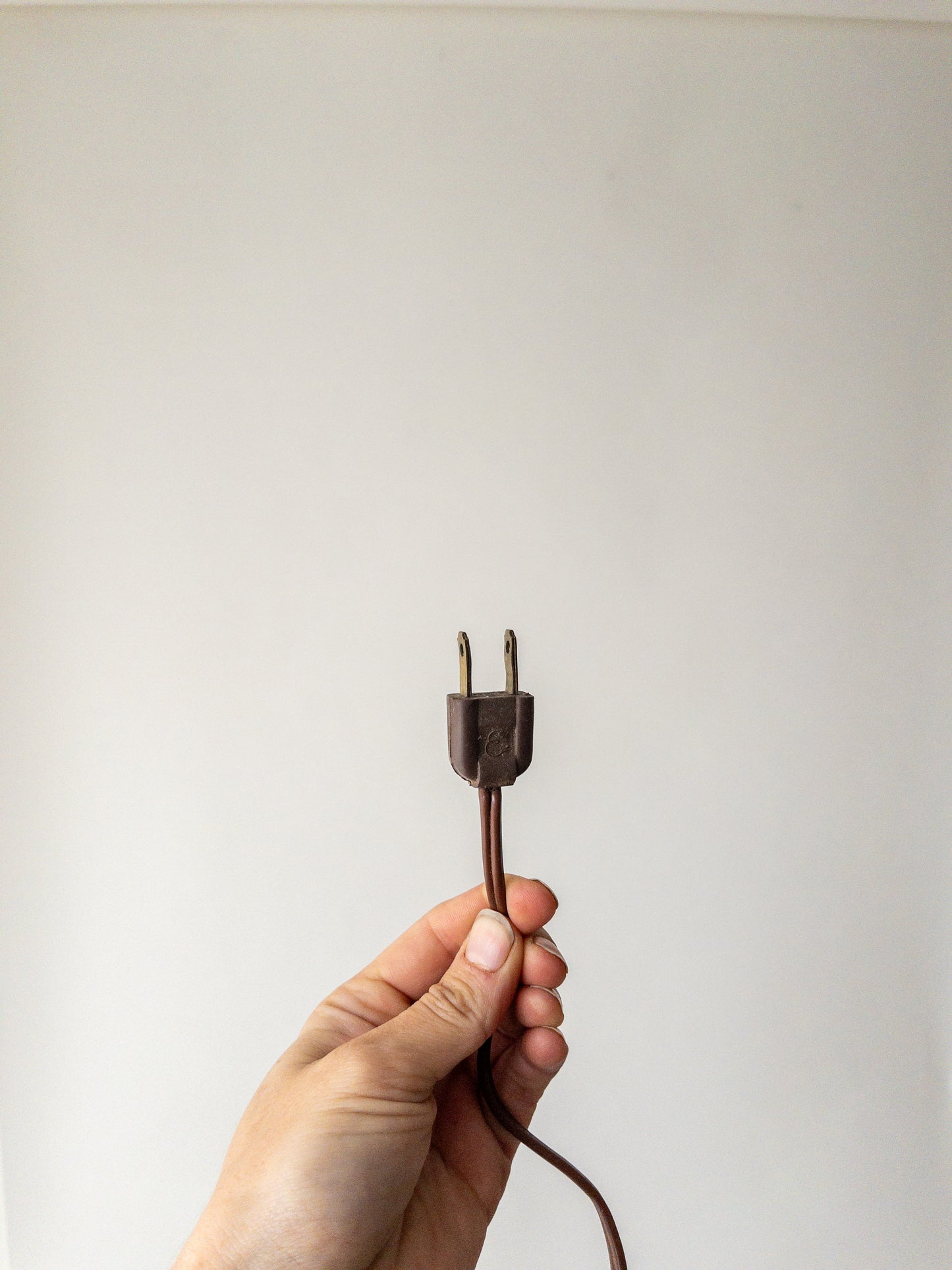 Mid century wood lamp
