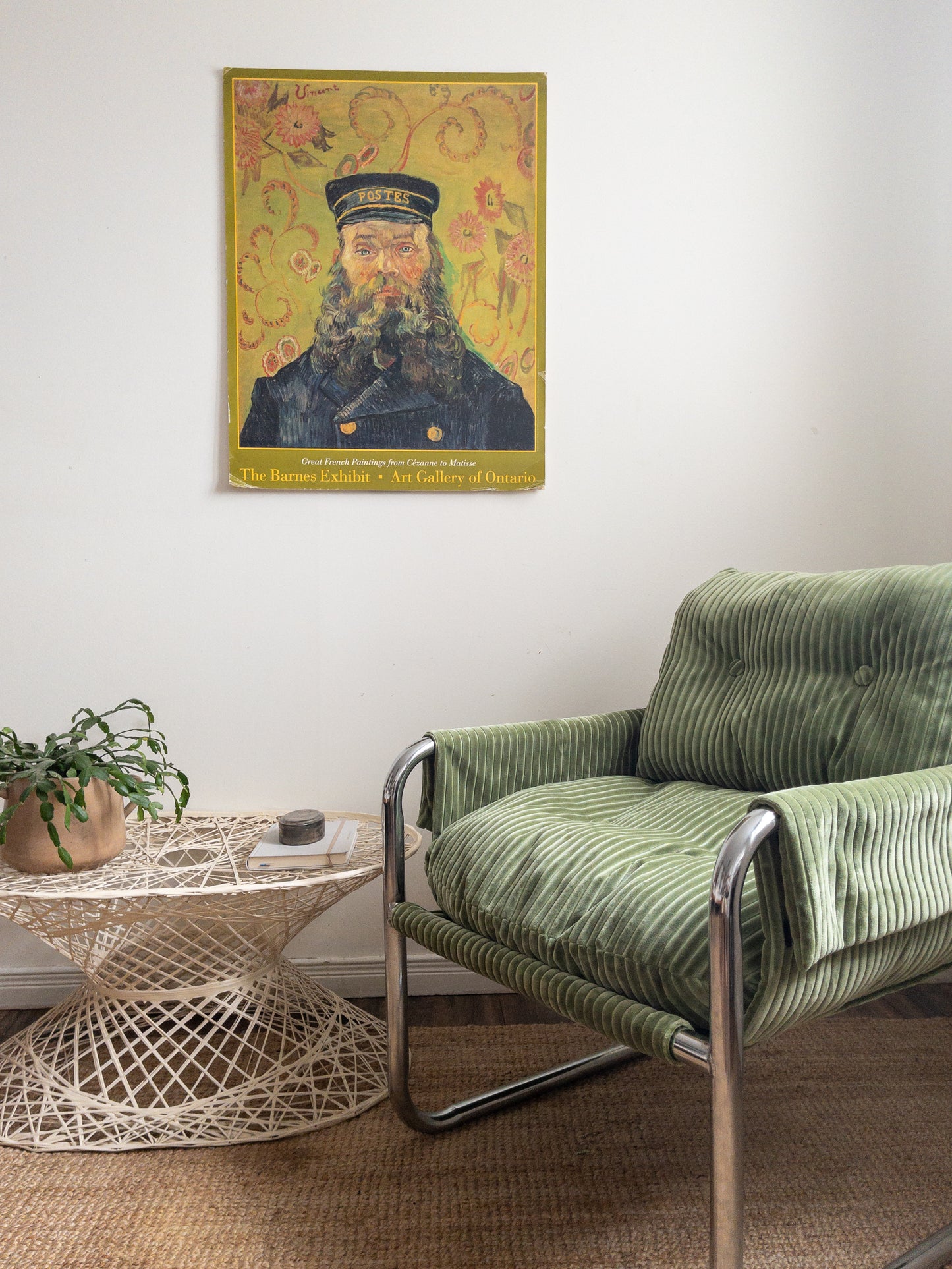 Spun fibreglass side table