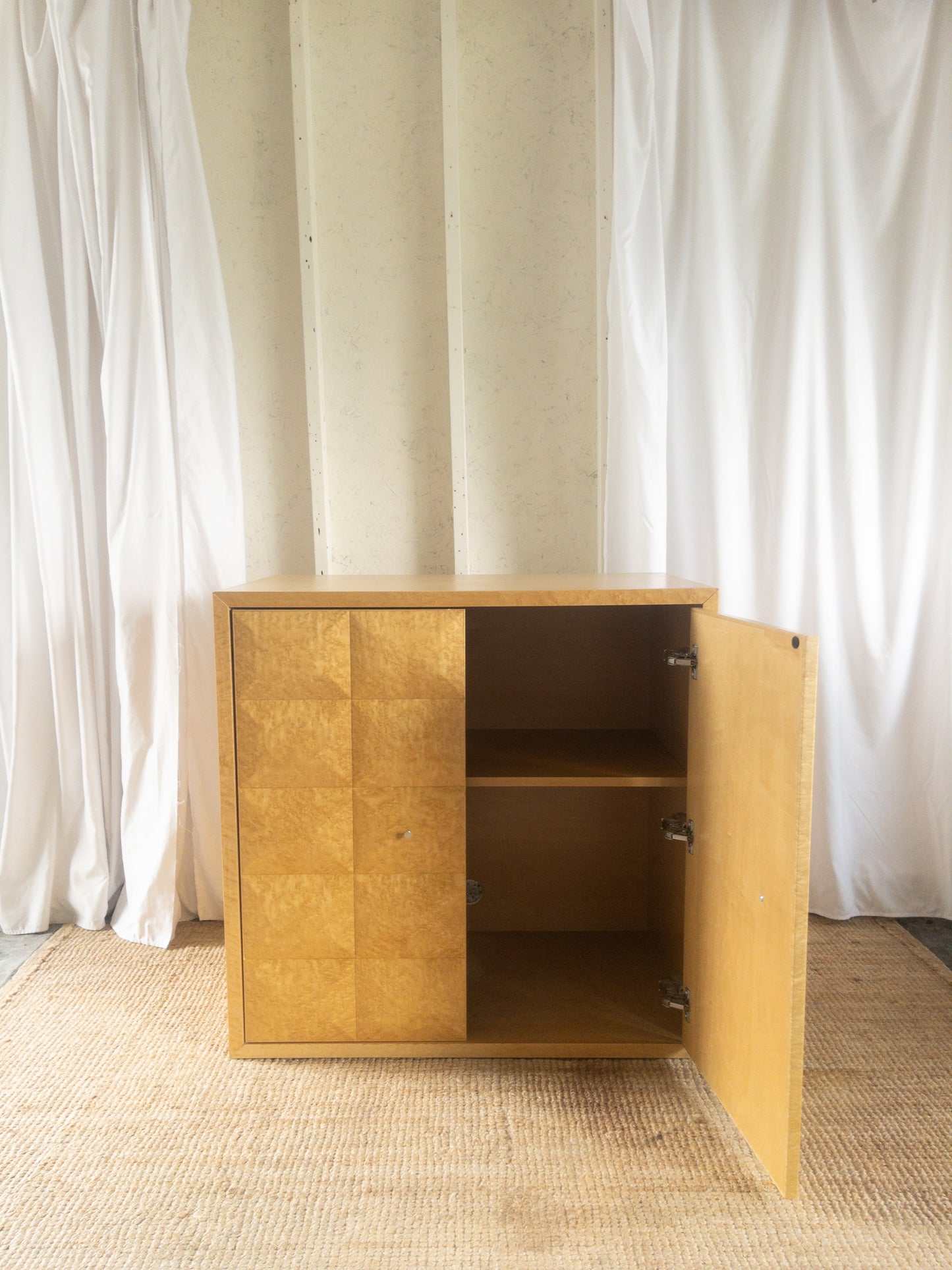 Birds Eye maple cabinet