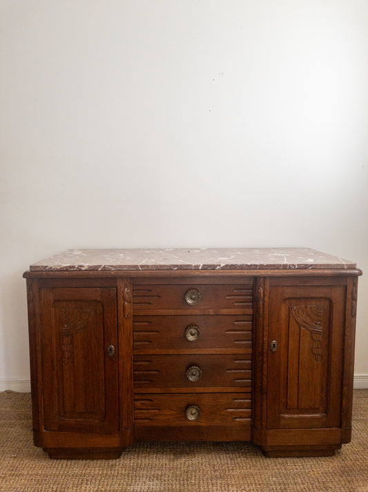 30s oak sideboard