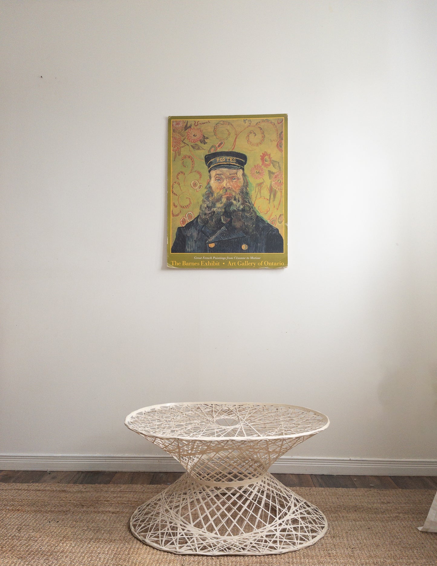 Spun fibreglass side table
