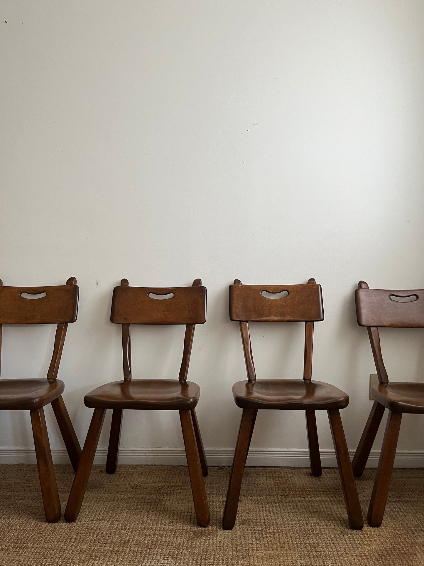 Maple dining chairs