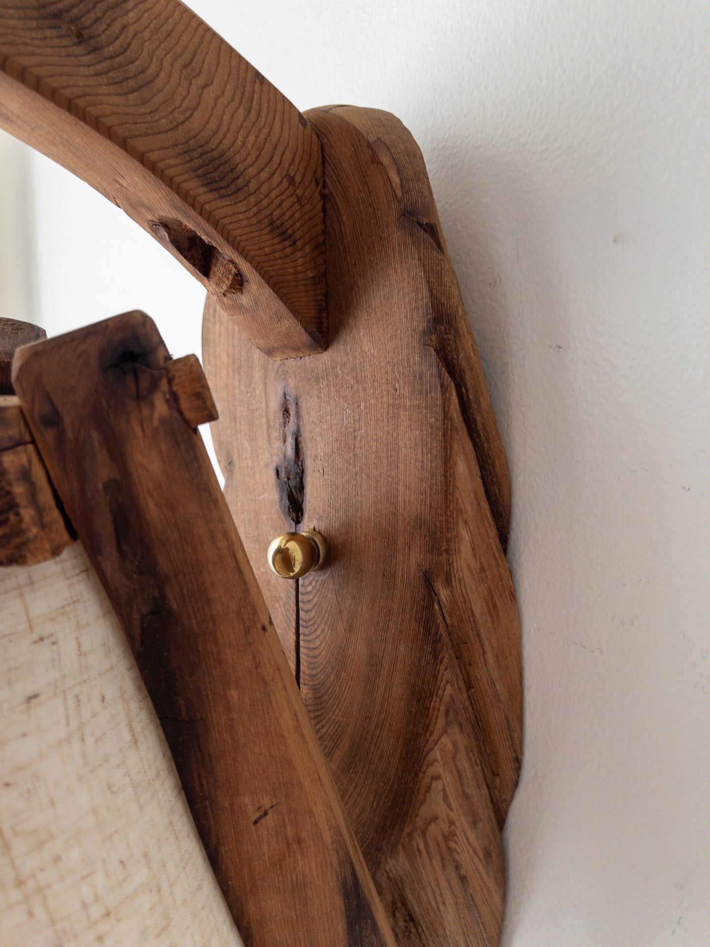 Cedar folk wall sconce