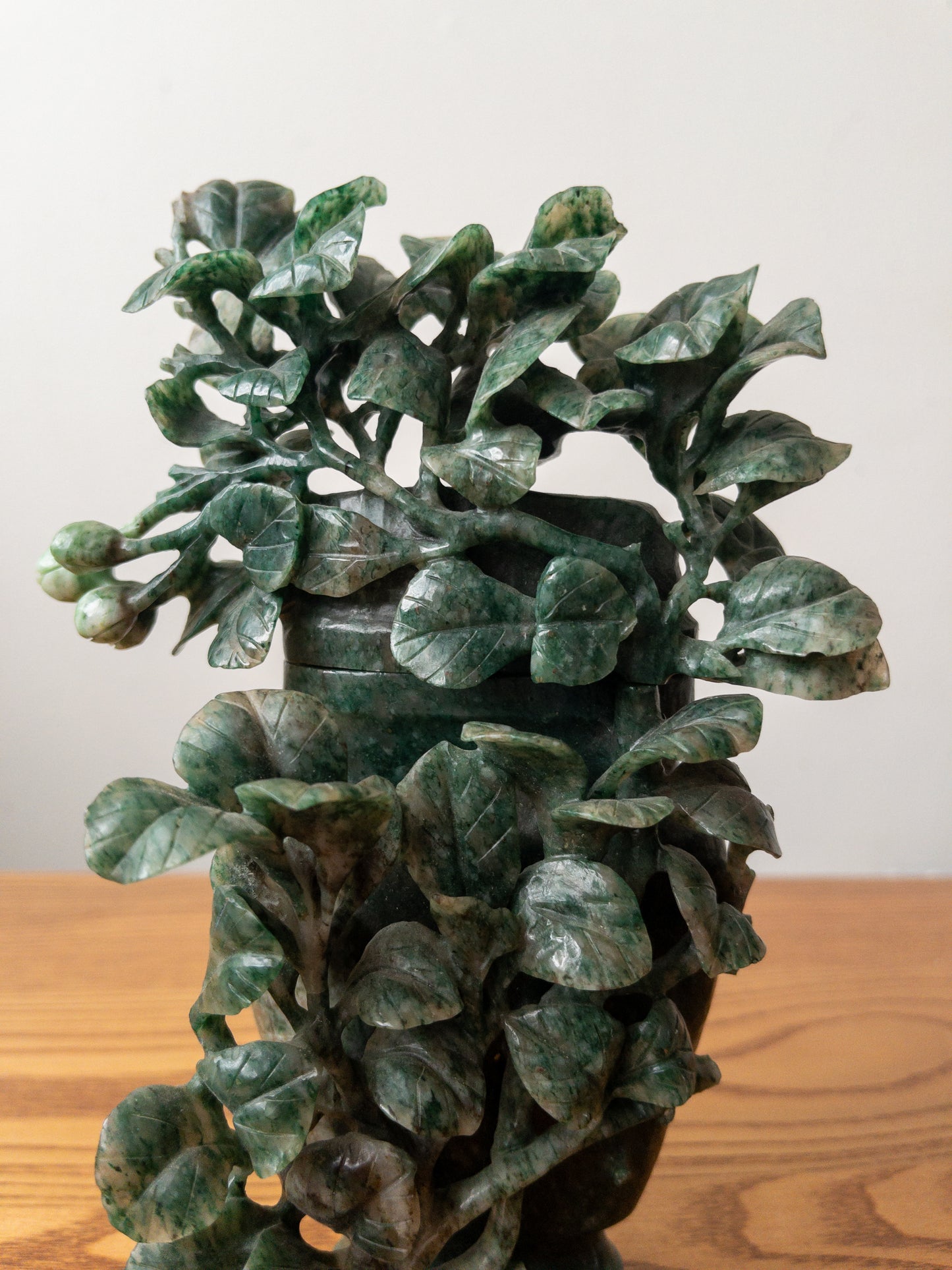 carved jade box