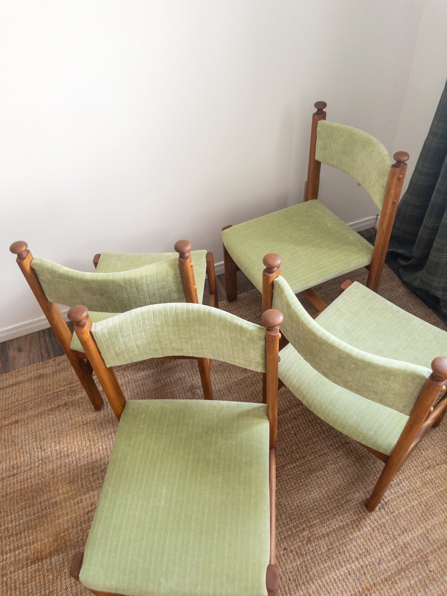 Vintage oak dining chairs