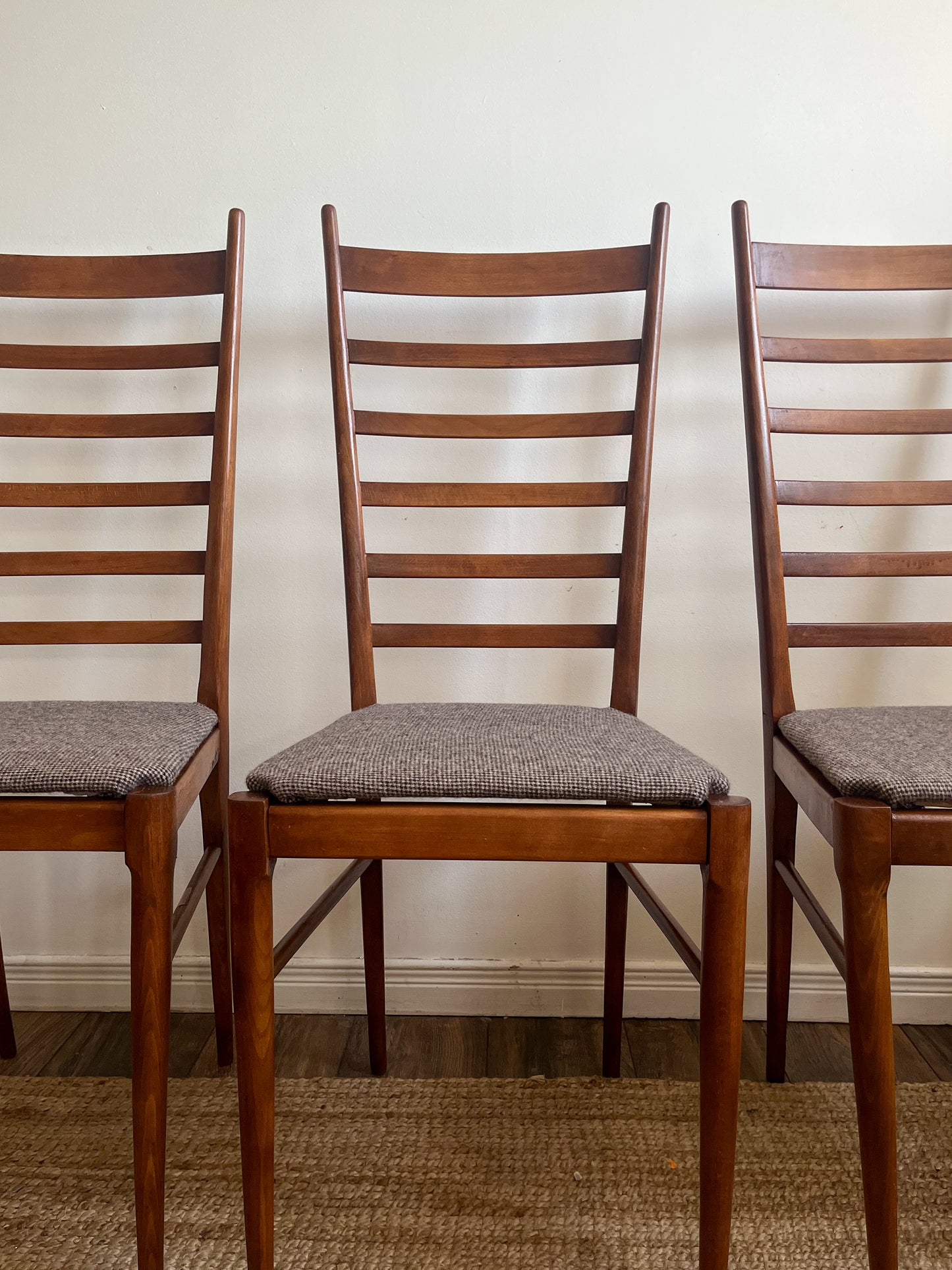 Italian Ladder back dining chairs