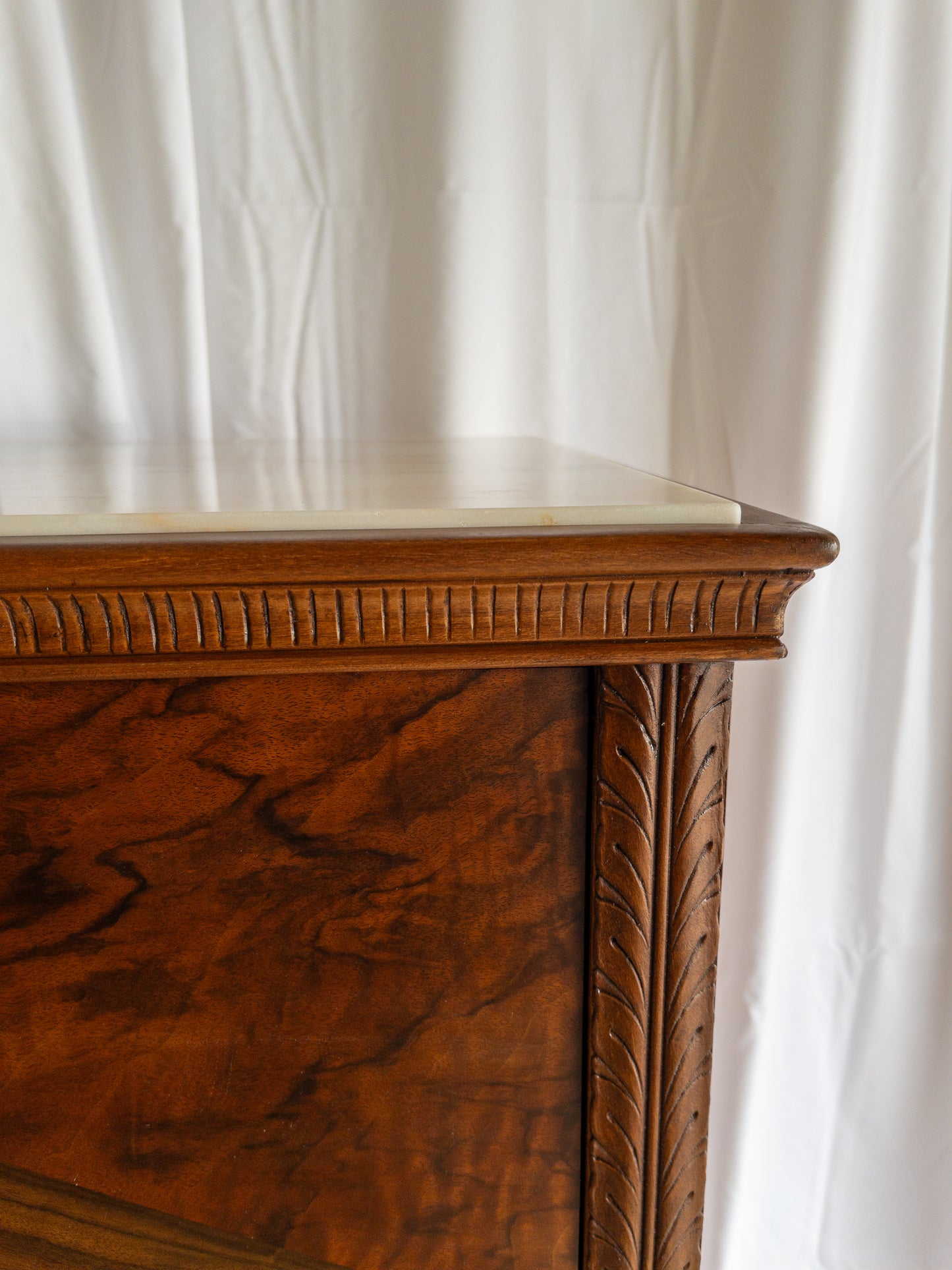 Marble top tall boy